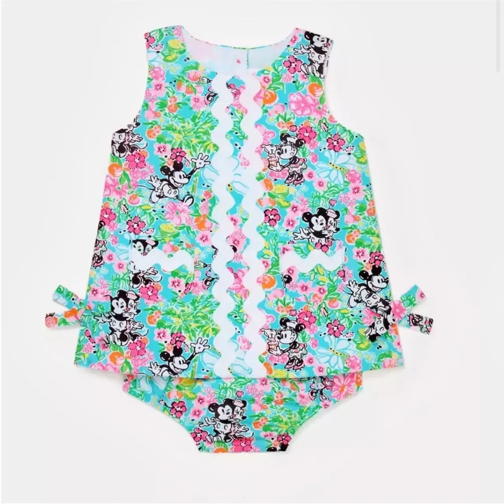 NWT Lilly Pulitzer Lilly Hearts Disney Baby Lilly Shift Dress size 3-6 months - Picture 1 of 2